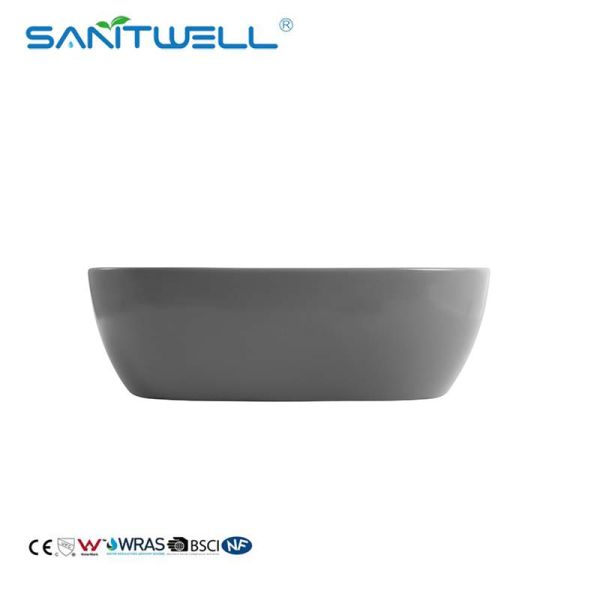 Chaozhou New Developed AB8417MG Models Professional Manufacturer Vanity Wash Hand Basins Matt Grey Sink