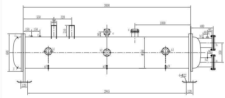 Condensing Unit Flooded Heat Exchanger , Shell And Tube Evaporator R410A Refrigerant