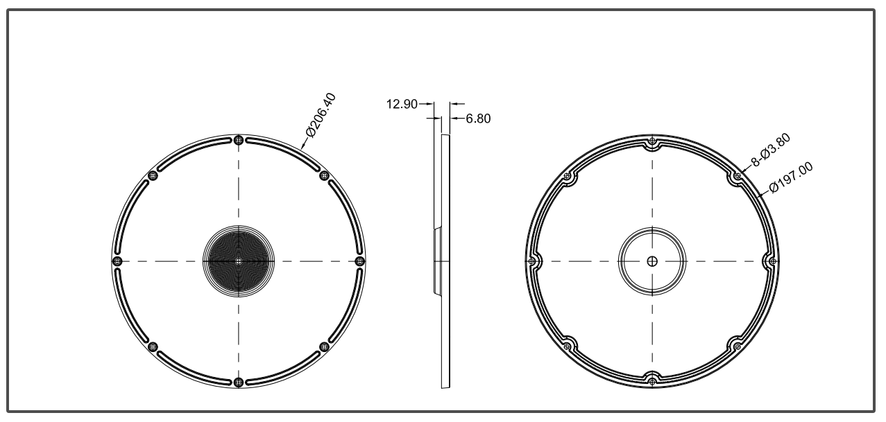Φ206mm Spark - High Bay UFO LED Optical Lens 120 градусов для освещения промышленной зоны высокой мощности