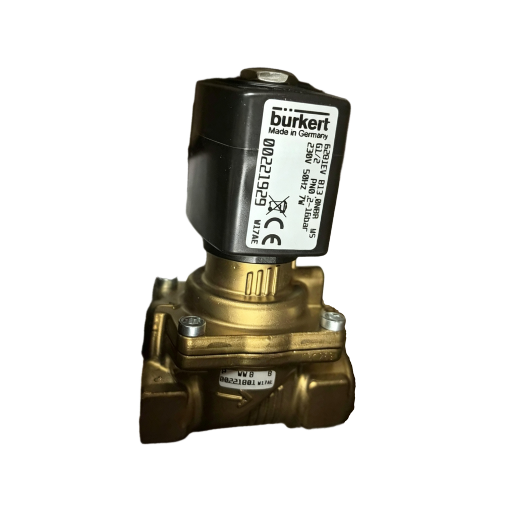 Burkert 6281 G1-1/2 Specification Consistent Stable 40.0 Flow Orifice 2/2 Way Normally Open Solenoid Valve for Precise Regulation of Liquids and Gases 00221946 00221947 00221948