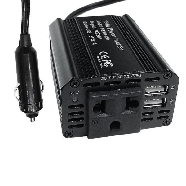 Red Color 150W Car Power Inverter 12V Dc Car Inverter Dc To Ac Power Inverter For Car Battery 150W Pure Sine Wave