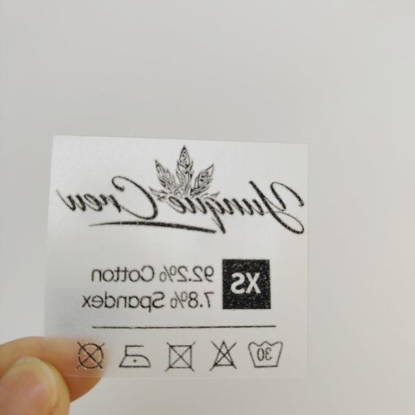 Hot Peel Clothing Neck Label Heat Press Custom Clothing Own Logo Brand