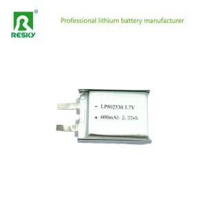 Factory Wholesale Rechargeable Lithium Battery 802530 3.7V 600mAh Li Polymer Battery Cell
