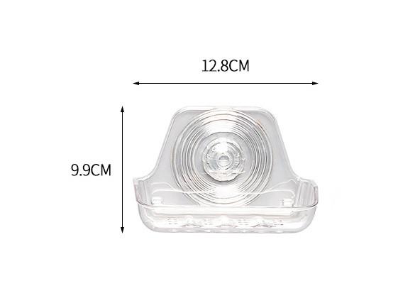 Plastic Soap Dish Holder Self Adhesive Soap Dish Wall Mounted, Bar Soap Sponge Holder for Shower, Bathroom, Tub