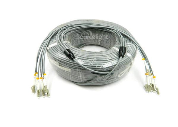 Customized Armored Fiber Optic Patch Cord FC / SC / ST / LC Connector