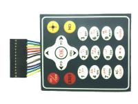 Matrice 4*4 Design PCB Membrane Keypad Matériau en PET avec des fils