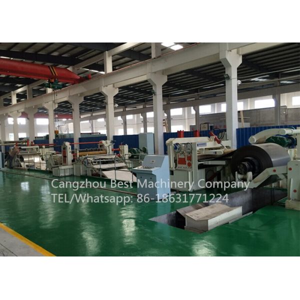 High Precision Automatic 0.3-3mm Steel Coil Slitting Machine Line For Steel And Metal Sheet
