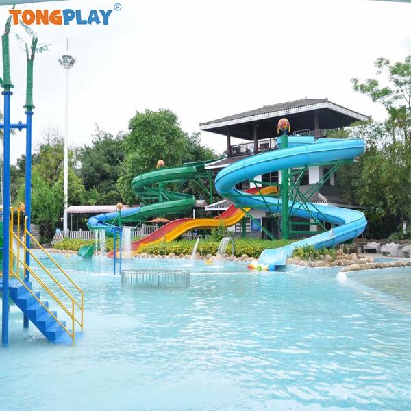 New Hot Selling Long Slide Speed Water Slide with High Capacity and Customized Color for Outdoor Water Playground