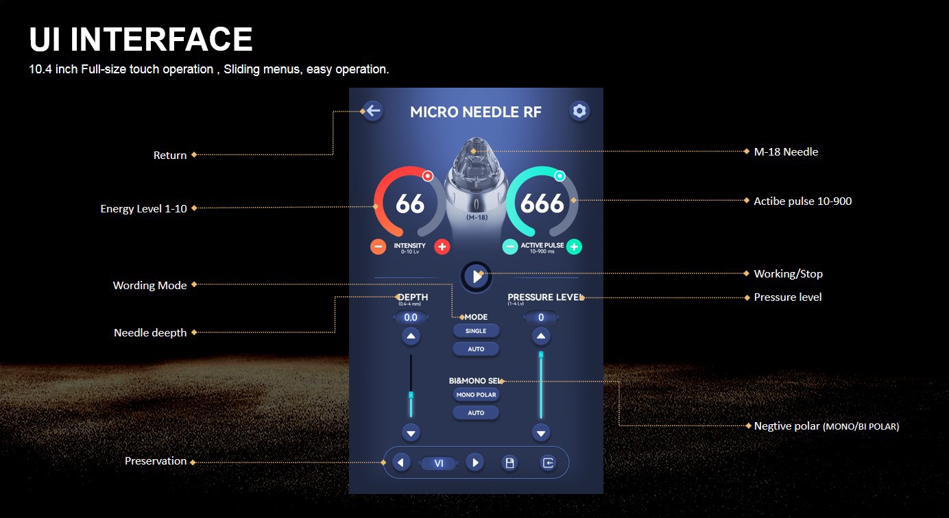 product-1384-756 Машина RF RF вакуума иглы Protable частичная микро- вакуумирует поднимаясь машину Microneedling