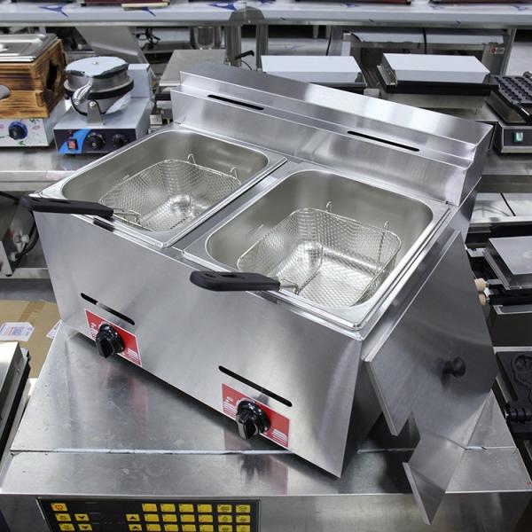 9.2KG LPG/NG Commercial Gas Deep Fryer Countertop Maquinas De Gas Ollas Freidoras