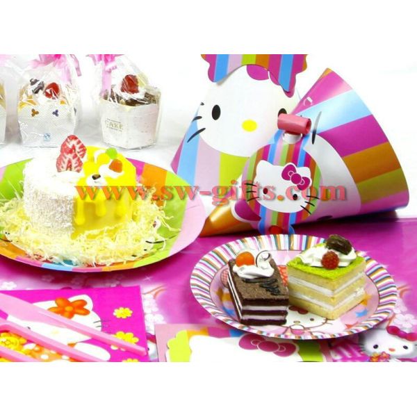 Kids Birthday Party Decoration Set Birthday Hello Kitty Theme Party Supplies Baby Birthday Party Pack