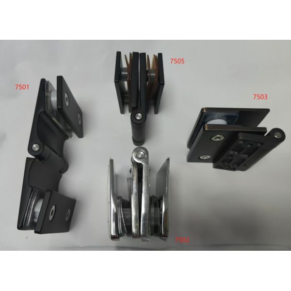 Stainless Steel Casting Bathroom Glass Door Hinge Erosion Resistant