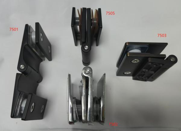 Stainless Steel Casting Bathroom Glass Door Hinge Erosion Resistant