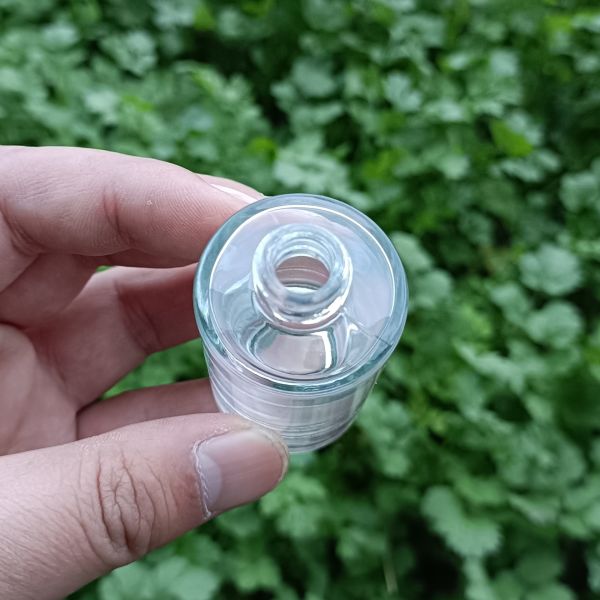 20ml Small Capacity Perfume Spray Bottle Crystal White Glass Cylindrical