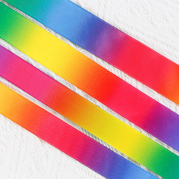 Dark Colorful Printed Silk Ribbon Custom Made Satin Ribbon for Gift Packaging and Wedding