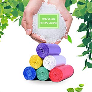 Bathroom Trash Bags, Office Wastebasket Liners Garbage Bags for Restroom, Home Bin,Gallon Garbage Can Liners,Heavy Duty