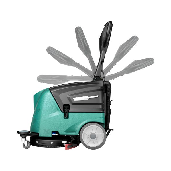 Industrial Commercial Battery Operated Walk Behind Floor Scrubber Compact Design