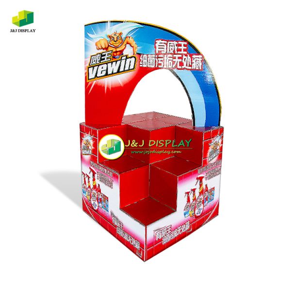 Corrugated Cardboard Paper Retail Display Dump Bin Foldable Customized