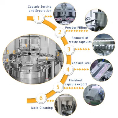 Stainless Steel Gelatin Capsule Filling Machine 138000caps/H