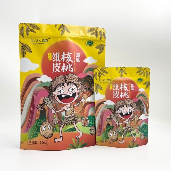 Напечатанная таможней стойка чокнутого сухого политена качества еды пластикового Resealable упаковывая вверх по сумке