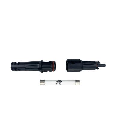 Connecteur à fusible de 1500 V à installation facile en cuivre/PPO pour les panneaux solaires