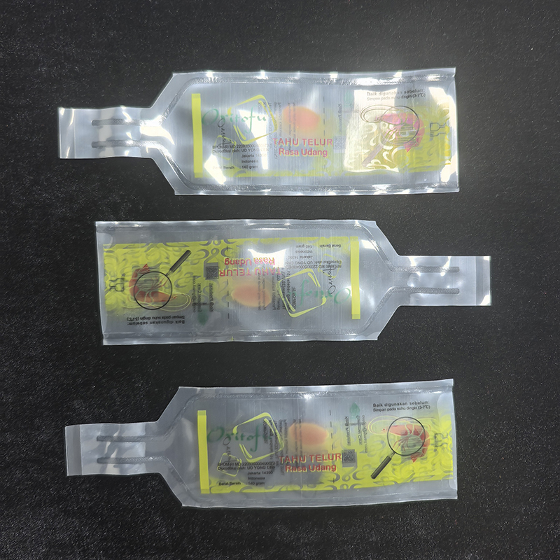 Hot Fill Retort Cooking PE Egg Tofu Packaging Bag 65g 110g Transparent Custom Printed