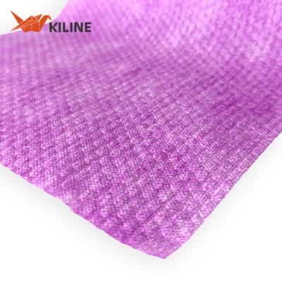 Purple Color Disposable Cleaning Cloths Wiping Towels Wood Pulp PP Material 55gsm