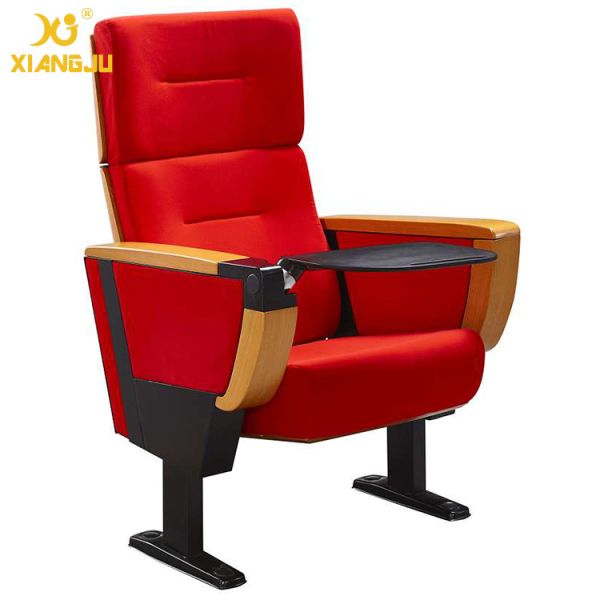 Soild Molded Bent Plywood Back Church Auditorium Chairs With ABS Tablet