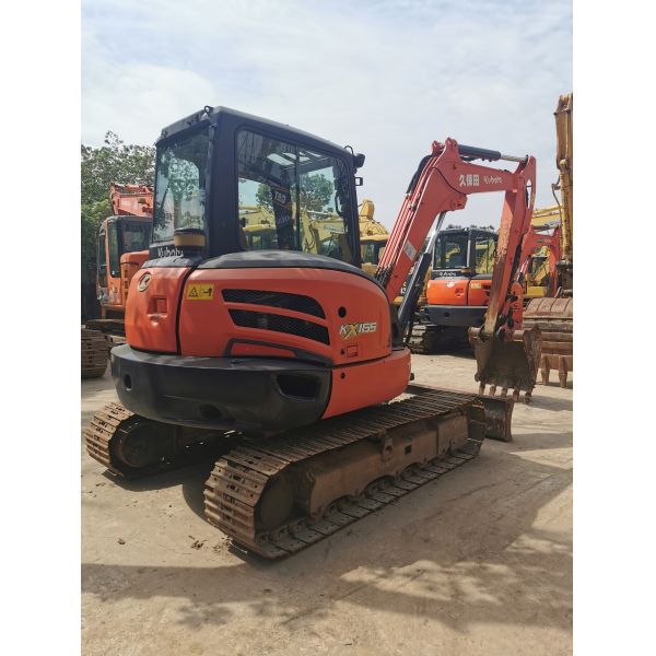 6 ton Used Kubota KX165 Mini Excavator for in Shanghai 3ton Capacity 35.5 Horsepower