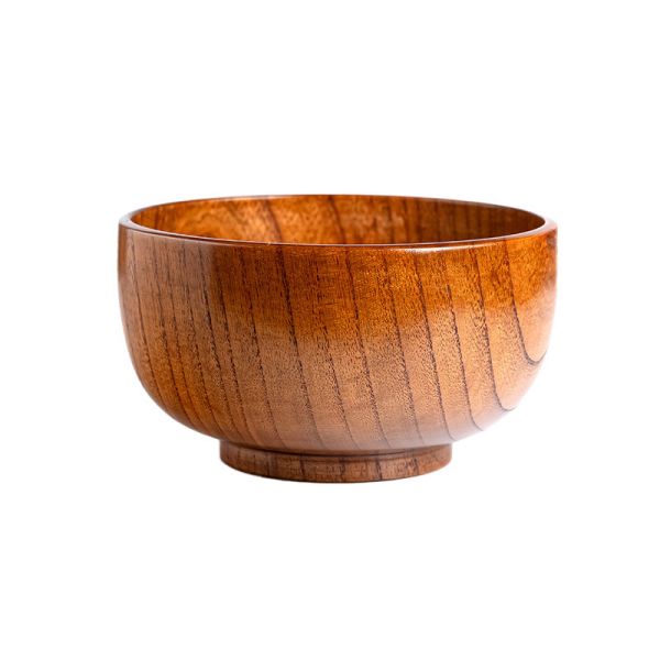 Eco Friendly Wooden Tableware Natural Wooden Bowls for Family/Restaurant Return refunds