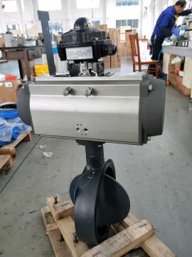 90 Degree Rotary Pneumatic Butterfly Valve Actuator