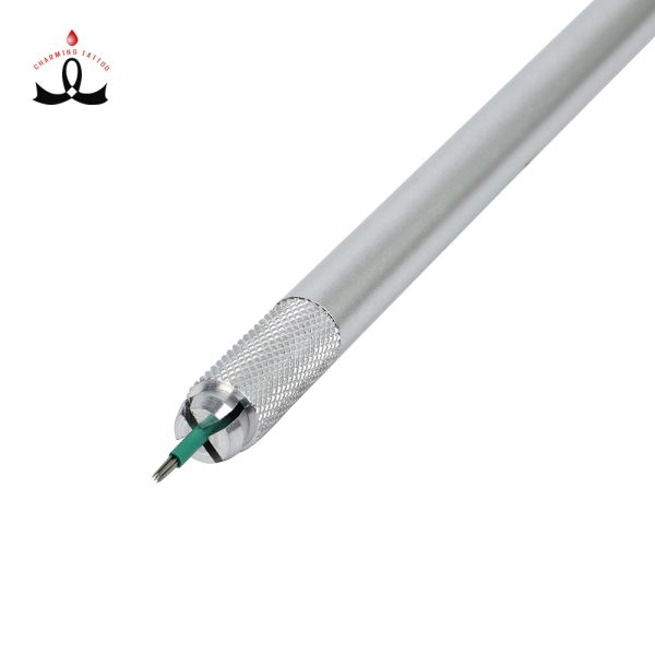 Durable Microblade Permanent Makeup Tattoo Eyebrow Pen Silver 35G