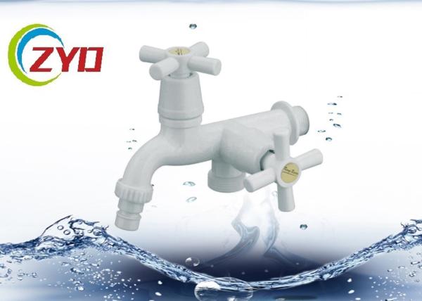 Plastic Nozzle Laundry Washing Machine Taps With Two Flexible Cross Handle