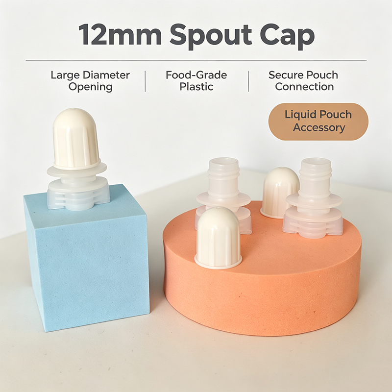 LDPE Plastic 12mm Round Head Spout Nozzle Cap & HDPE Doypack Spout Lid