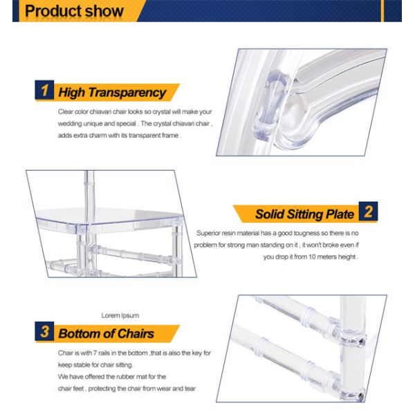 Соедините стулья банкета свадьбы с разборкой штабелированной валиком 40x40x92cm
