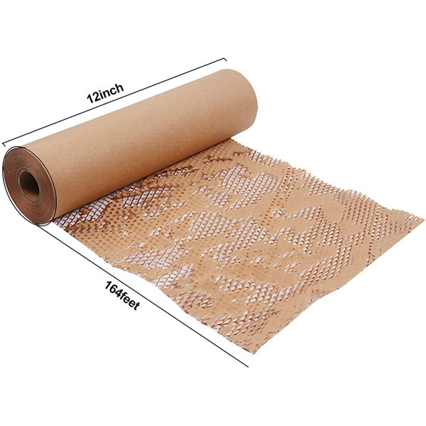 Creatrust Packaging Cushioning Wrap Pack Kraft Stuck Greaseproof Roll Other Chemical Honeycomb Paper