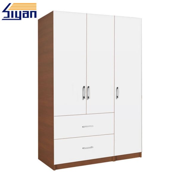 Bedroom Furniture 3 Wood Closet Doors 2 Dawers Environmental Friendly