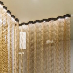 Chain Link Aluminum Room Dividers Drapery