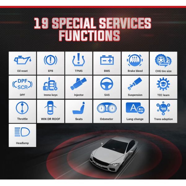 Original Autel MaxiCOM MK808 All System Diagnostic Tablet With 25 Special Functions Multi-Language