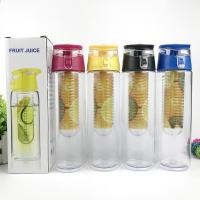 800ml 700ml フリップカバートップ プラスチックフルーツインフューザー 水瓶 トライタン プラスチックフルーツジュース ボトル インフューザーカートリッジ 衝撃に耐える