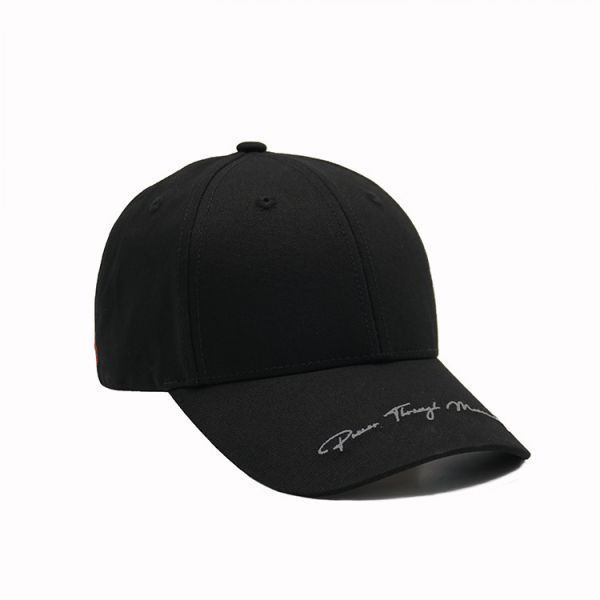 6 Panel 100% de algodón Capota de béisbol hombre de moda en blanco no estructurado Ajustable