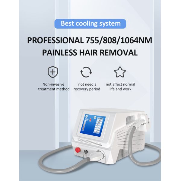 3 Wavelength Diode Laser Hair Removal Machine For Permanently Hair Removal