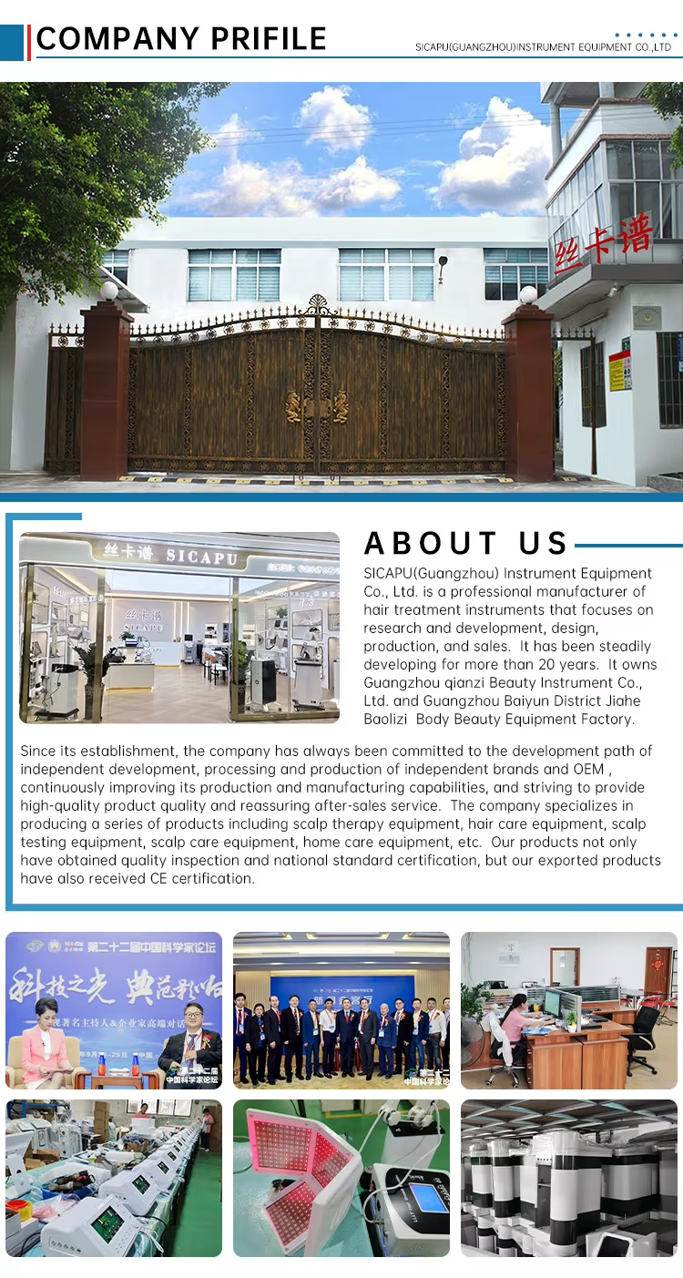 Máquina analizadora de cabello HD AI de 18.5