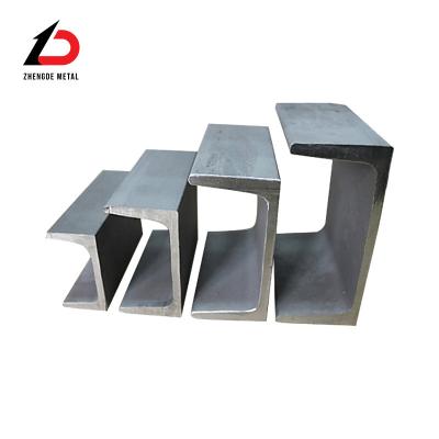 Mild Profiles Gi Galvanized En S235jr S275jr S355jr A36 Ss400 Purlin Structural C U Low Carbon Steel Channel
