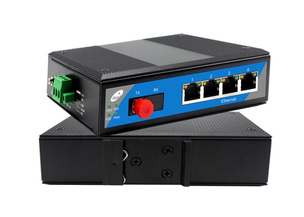 Porto ótico do SC do ponto de entrada 1 do interruptor Fanless 4 do ponto de entrada da fibra 1310/1550nm