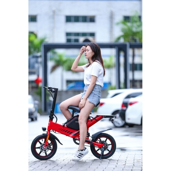 400W 48V Folding Road Bike Portable Electric Bicycles For Adults / Children