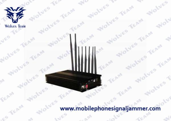 PC Controlled Cell Phone Reception Blocker , Cellular Signal Jammer 8 Antennas