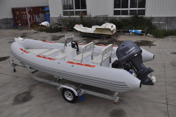 540cm orca Hypalon patrolling  and rescuing   inflatable rib boat  rib540 with  center console more seats
