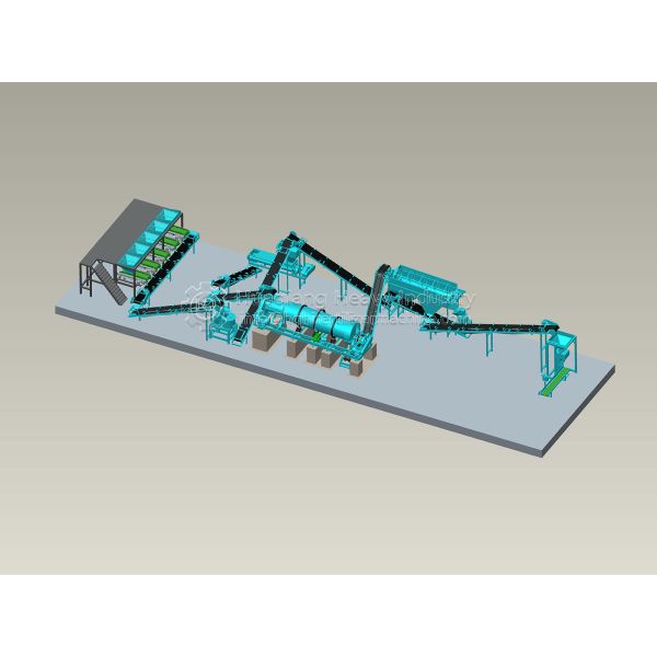 Cow Manure 2mm Powdered Organic Fertilizer Granulating Machine