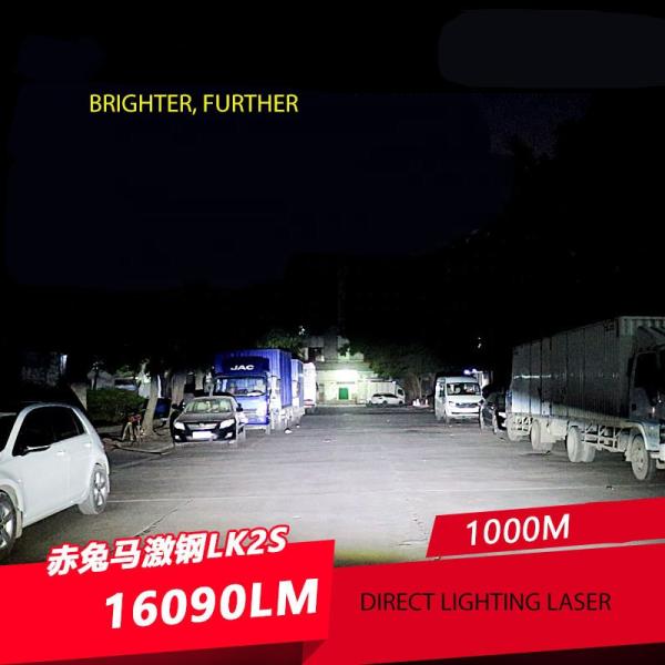 Motorcycle LED Chip Bi Laser Headlight Bulbs ，5500K Laser Beam Headlights